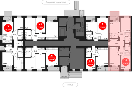 85 м², 3-комнатная квартира 12 000 000 ₽ - изображение 41