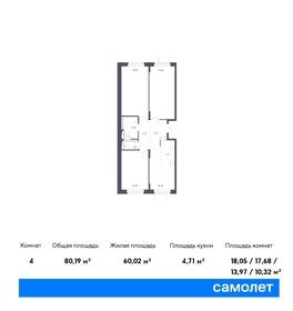 Квартира 80,2 м², 3-комнатная - изображение 1