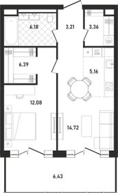 51 м², 2-комнатные апартаменты 28 500 000 ₽ - изображение 69