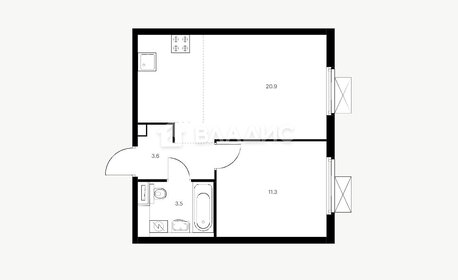 33,3 м², 1-комнатная квартира 16 299 000 ₽ - изображение 24