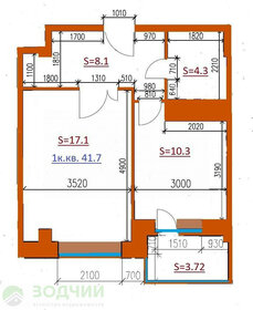 41 м², 1-комнатная квартира 6 800 000 ₽ - изображение 33