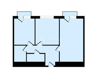 Квартира 64,6 м², 2-комнатная - изображение 1