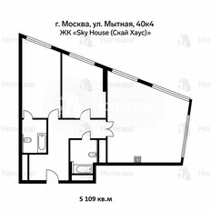 Квартира 109 м², 3-комнатная - изображение 2