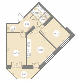 55 м², 2-комнатная квартира 14 550 000 ₽ - изображение 32