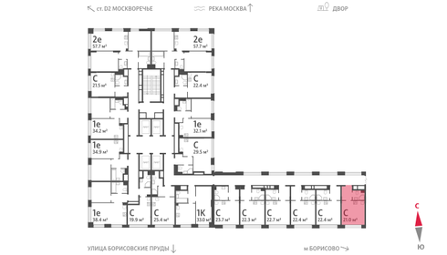 20,6 м², квартира-студия 7 692 822 ₽ - изображение 2