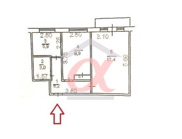 42,8 м², 2-комнатная квартира 4 350 000 ₽ - изображение 56