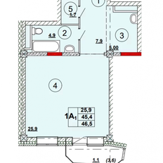 Квартира 31,4 м², 1-комнатная - изображение 5