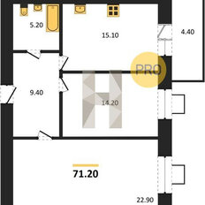 Квартира 71,2 м², 2-комнатная - изображение 5