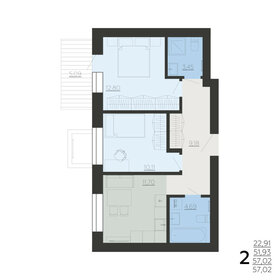 58 м², 2-комнатная квартира 4 500 000 ₽ - изображение 87