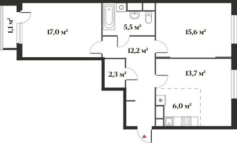 82 м², 3-комнатная квартира 18 825 678 ₽ - изображение 35