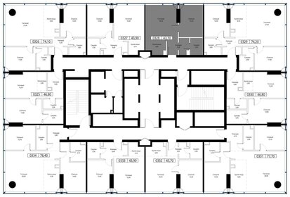 Квартира 43,7 м², 1-комнатная - изображение 3