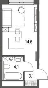 19,9 м², квартира-студия 7 350 000 ₽ - изображение 58