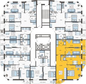 94,7 м², 3-комнатная квартира 11 950 000 ₽ - изображение 40