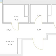 Квартира 60,7 м², 3-комнатная - изображение 2