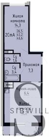 35,7 м², 1-комнатная квартира 4 391 100 ₽ - изображение 25