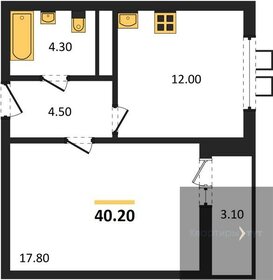 38,6 м², 1-комнатная квартира 5 568 000 ₽ - изображение 42