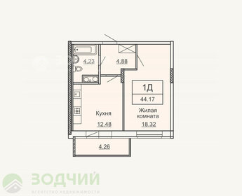 46,4 м², 1-комнатная квартира 4 299 000 ₽ - изображение 27