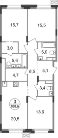 96 м², 3-комнатная квартира 21 935 590 ₽ - изображение 35
