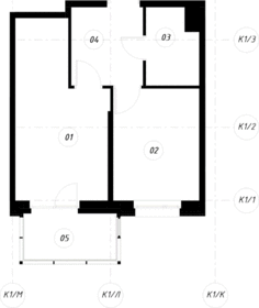 Квартира 35,5 м², 1-комнатная - изображение 2