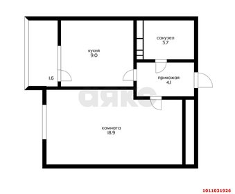 Квартира 37,3 м², 1-комнатная - изображение 1