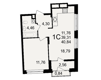 43 м², квартира-студия 4 500 000 ₽ - изображение 18