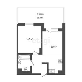 Квартира 34,3 м², 1-комнатная - изображение 2