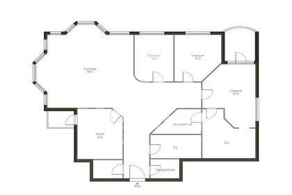 Квартира 201 м², 4-комнатная - изображение 1