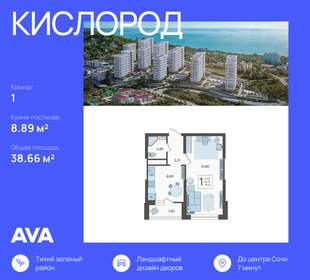 39 м², апартаменты-студия 27 000 000 ₽ - изображение 97