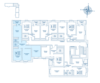 68,8 м², 3-комнатная квартира 6 110 000 ₽ - изображение 73