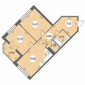 63 м², 2-комнатная квартира 15 450 000 ₽ - изображение 88
