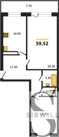 58,6 м², 2-комнатная квартира 6 250 000 ₽ - изображение 13