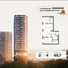 Квартира 65,8 м², 2-комнатная - изображение 2