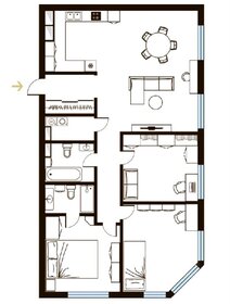 Квартира 107 м², 4-комнатная - изображение 1