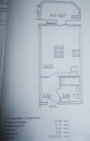 Квартира 24 м², студия - изображение 1