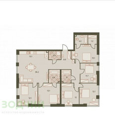 Квартира 174 м², 5-комнатная - изображение 4