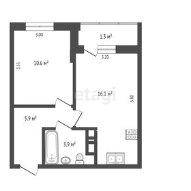 Квартира 40 м², 1-комнатная - изображение 1