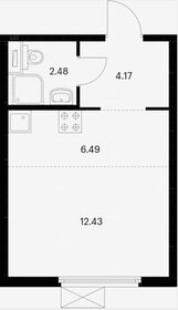 Квартира 25,3 м², студия - изображение 1