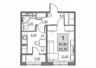 31,5 м², 1-комнатная квартира 2 800 000 ₽ - изображение 23