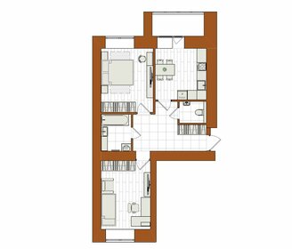 Квартира 63,5 м², 2-комнатная - изображение 1