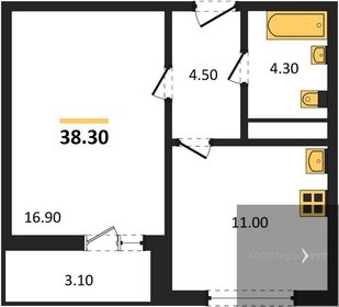 36,3 м², 1-комнатная квартира 3 950 000 ₽ - изображение 84