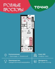 Квартира 27,4 м², 1-комнатная - изображение 1