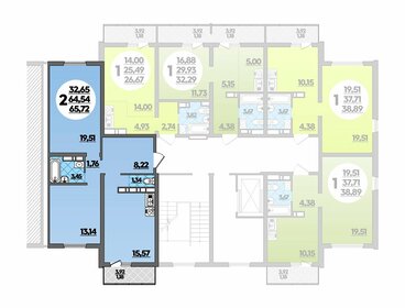 68,8 м², 3-комнатная квартира 7 100 000 ₽ - изображение 31