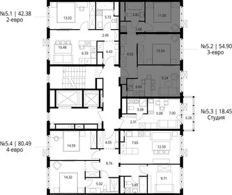 55,6 м², 2-комнатная квартира 12 000 000 ₽ - изображение 33