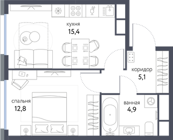 31,5 м², 1-комнатная квартира 9 200 000 ₽ - изображение 93