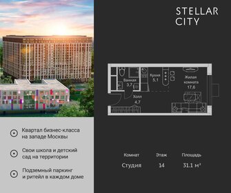 31,1 м², квартира-студия 8 443 650 ₽ - изображение 21