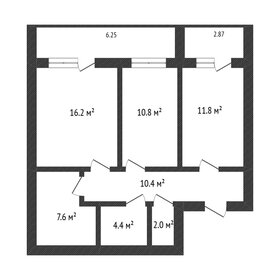 Квартира 63,2 м², 2-комнатная - изображение 1