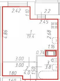 Квартира 27,2 м², студия - изображение 1