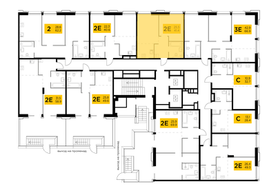 55 м², 2-комнатная квартира 17 000 000 ₽ - изображение 74