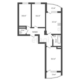 Квартира 91,7 м², 3-комнатная - изображение 1