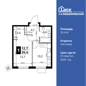 30 м², 1-комнатная квартира 11 900 000 ₽ - изображение 66